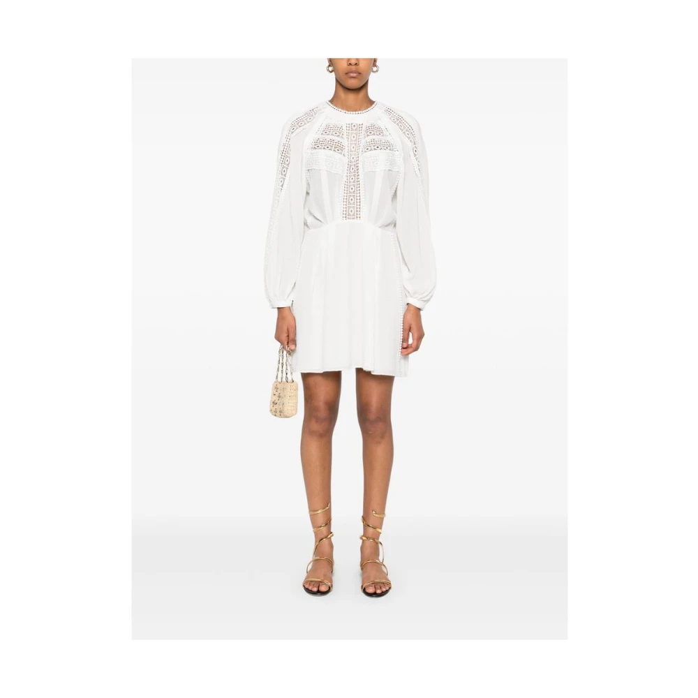 IRO Witte Jurk met Knoopmanchet White Dames