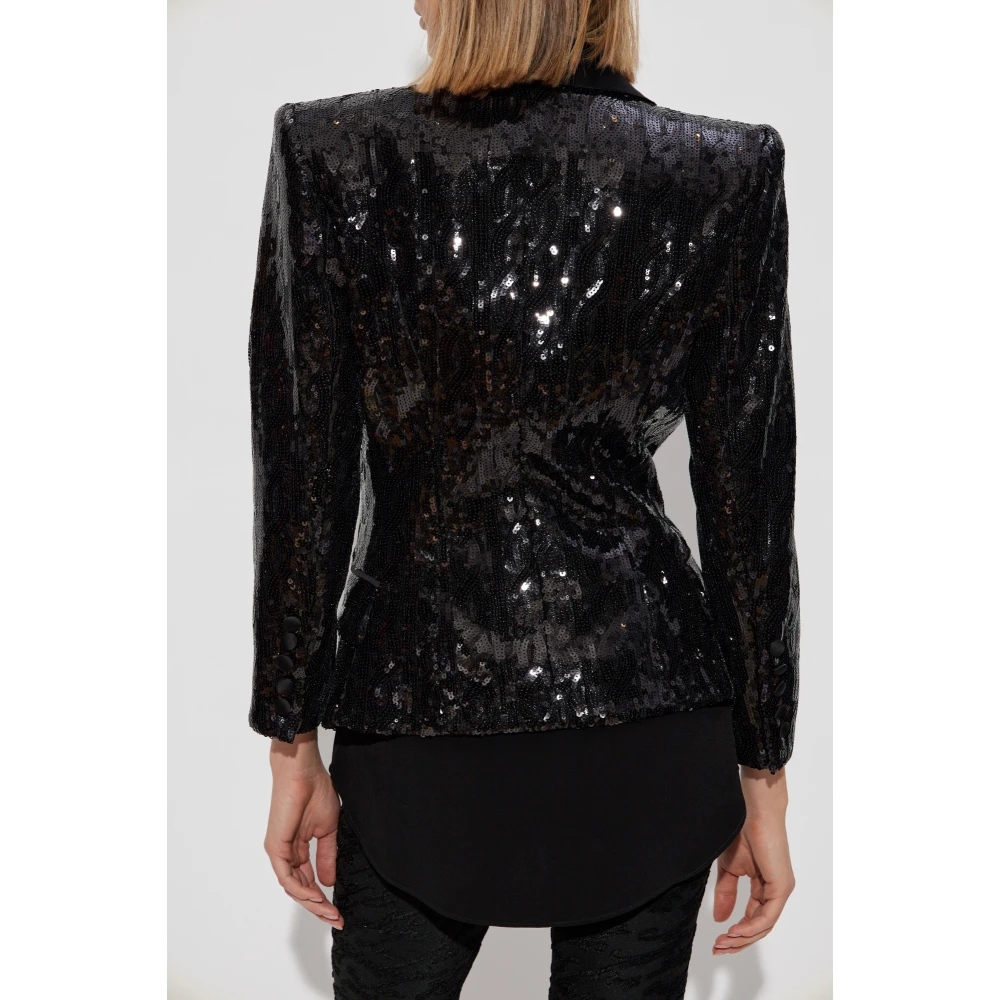Balmain Paillettenblazer Black Dames