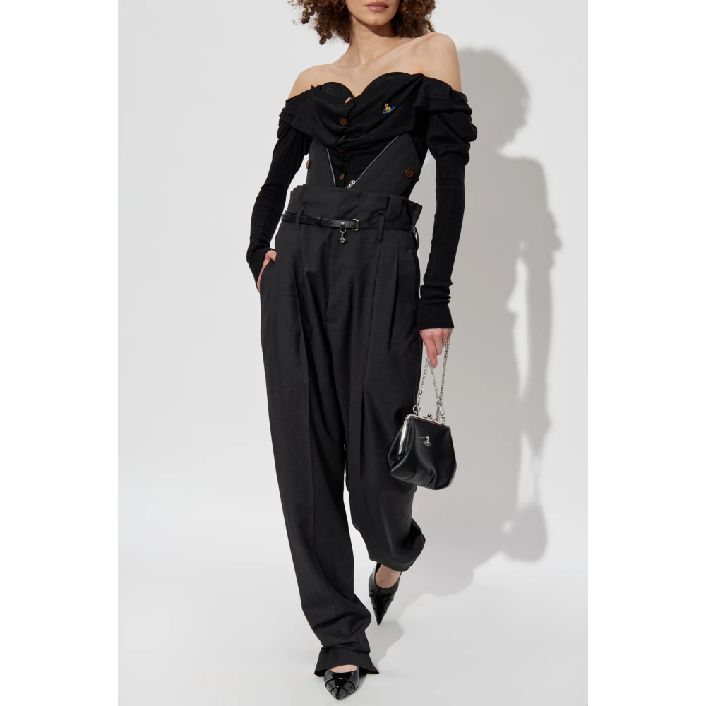 Vivienne Westwood Broek met afneembaar korset Gray Dames