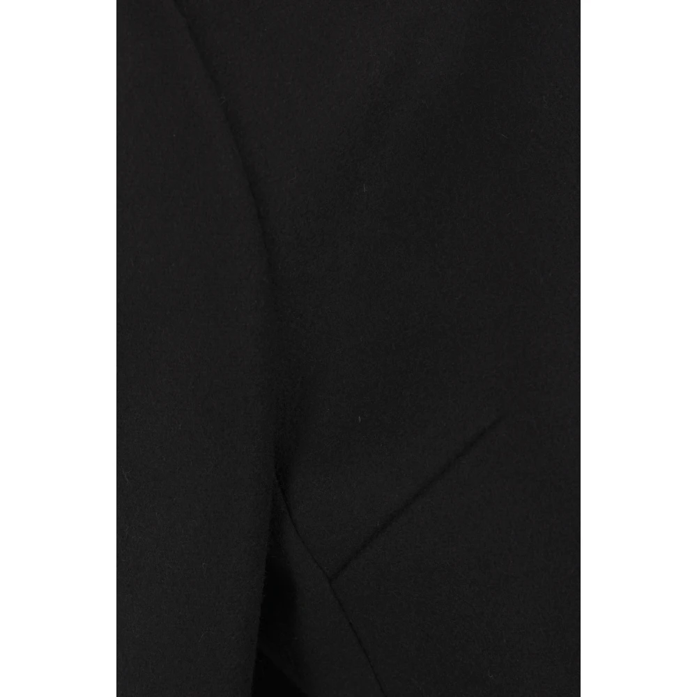 Quira Zwarte Wol Kasjmier Jas Black Dames