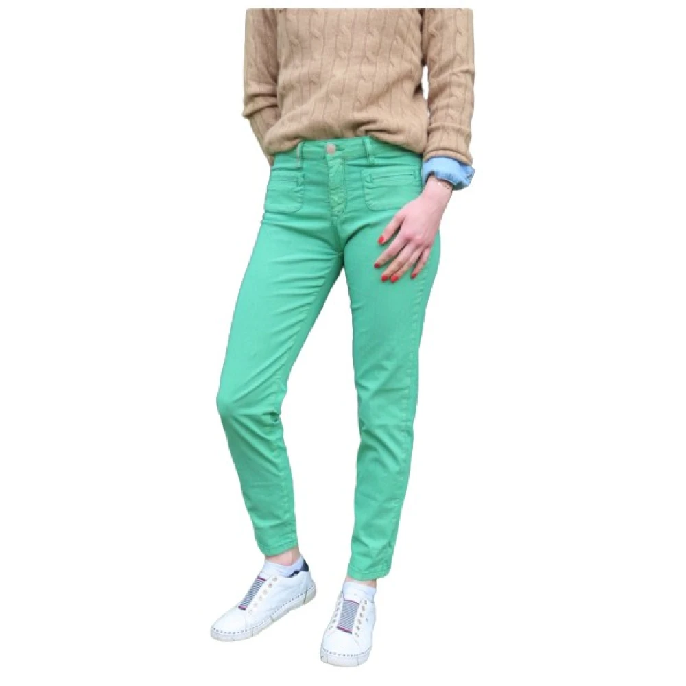 Islow Clara Gestreepte Broek Green Dames