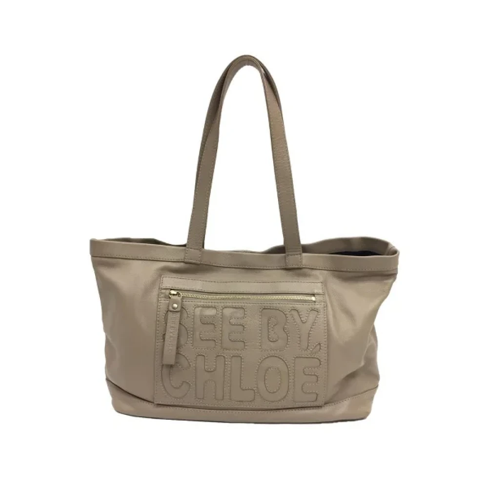 Chloé Pre-owned Leather totes Gray Dames