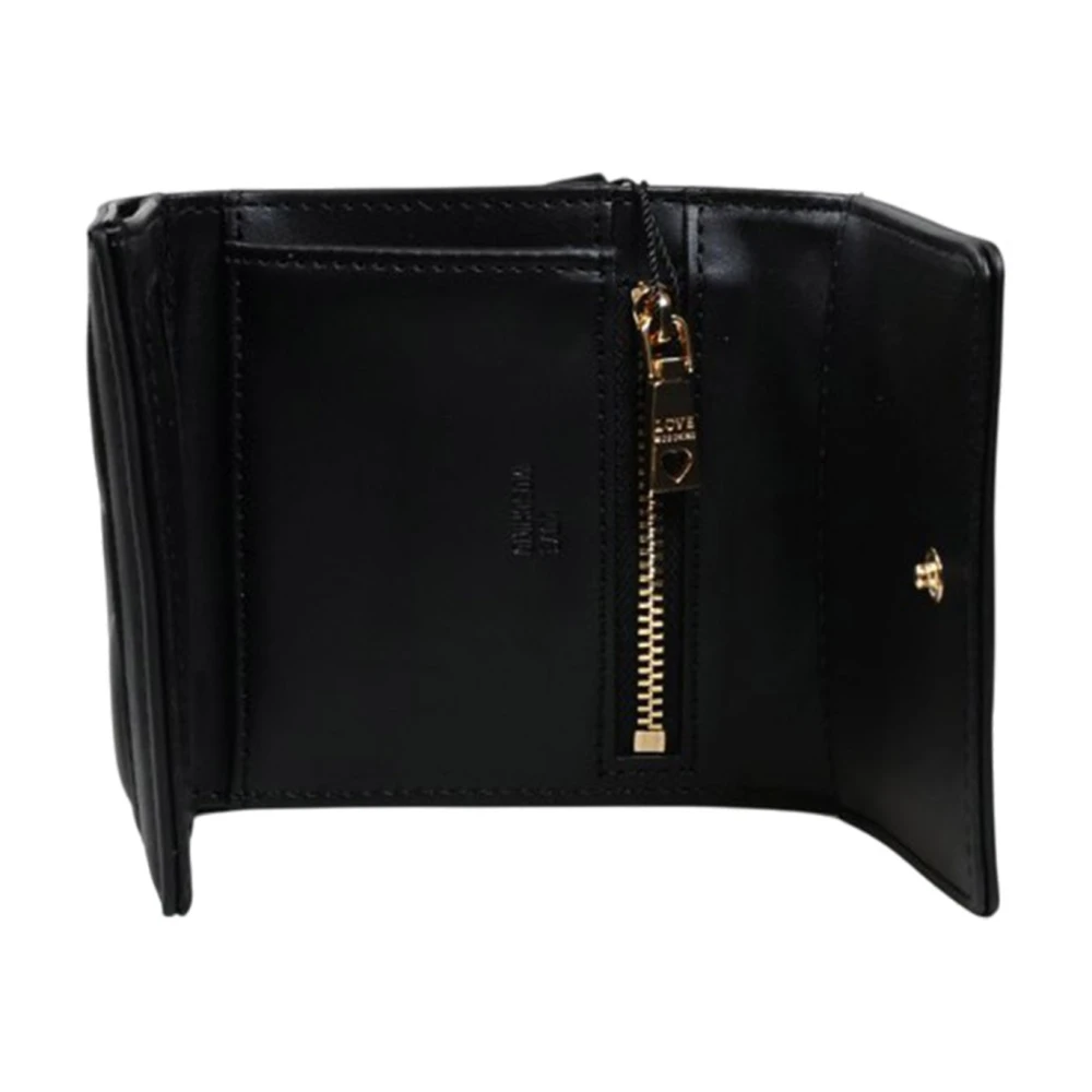 Moschino Zwarte synthetische damesportemonnee Black Dames