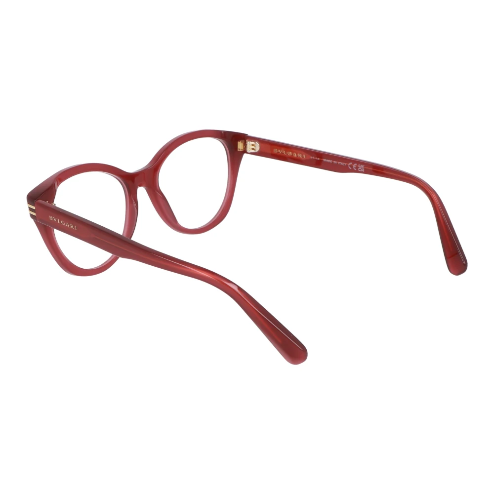 Bvlgari Onregelmatig acetaat montuur bril Red Unisex
