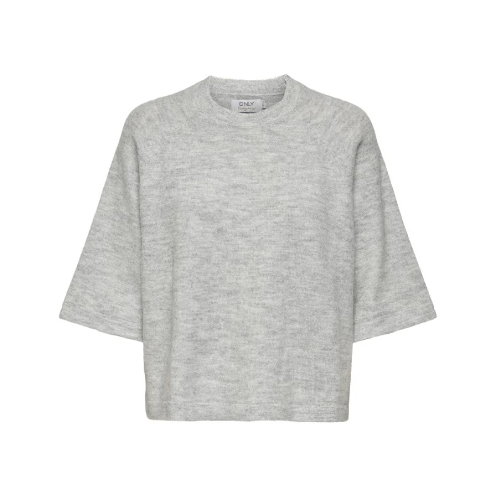 Only Simoni Pullover Licht Grijs Melange Gray Dames