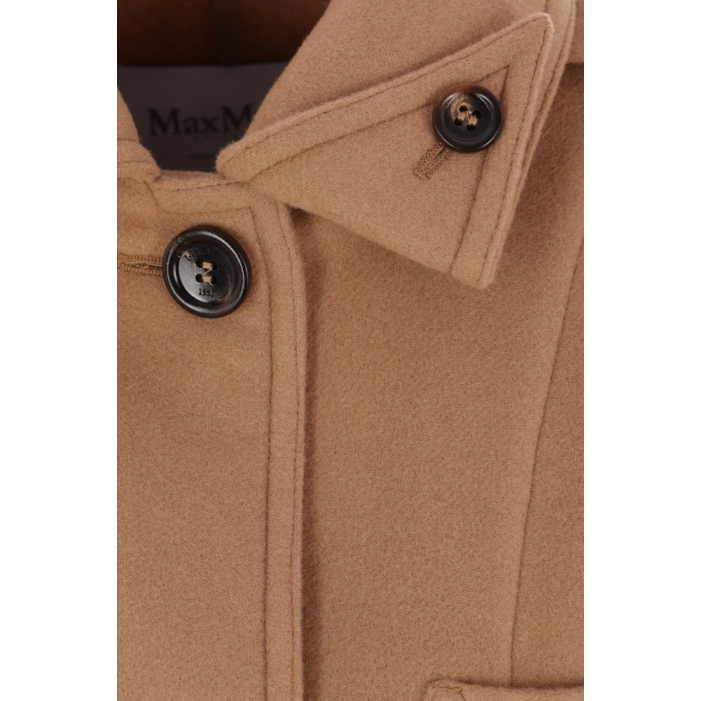 Max Mara Wollen en kasjmier jas Brown Dames