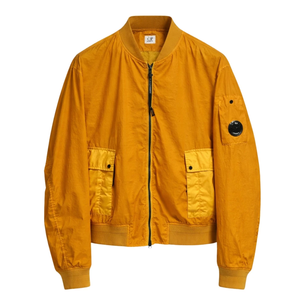 C.p. Company Orange Giacca A Bomber - Male - Bomber Jackets - L - Jackets
