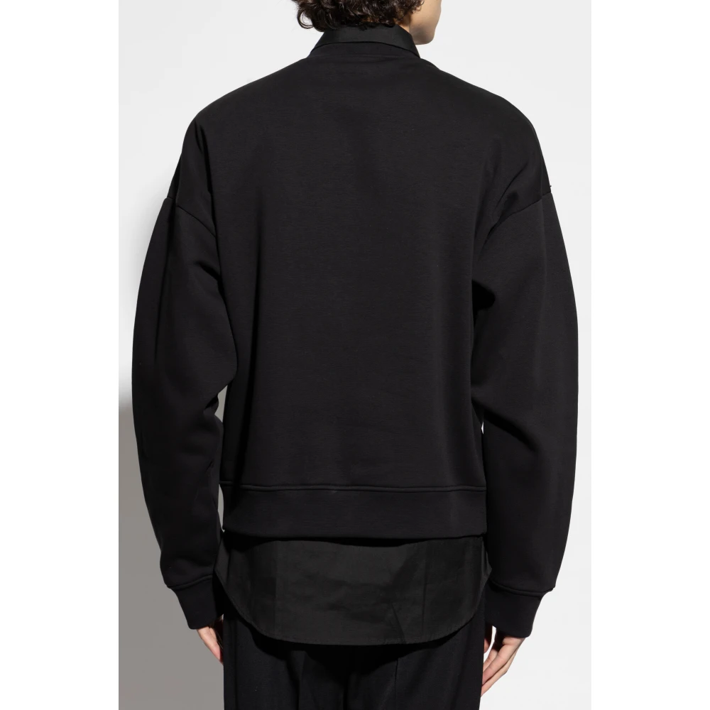 Dsquared2 Sweatshirt met kristallen Black Heren