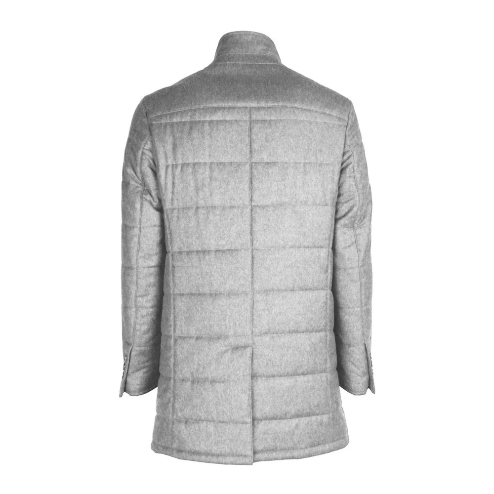 Made in Italia Regensysteem Wol Kasjmier Jas Gray Heren