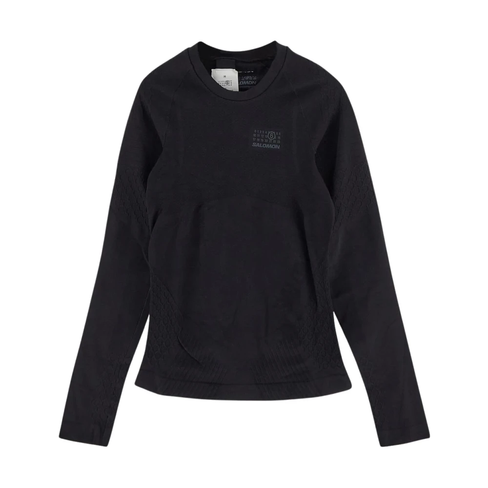 MM6 Maison Margiela Logo T-Shirt Black Dames