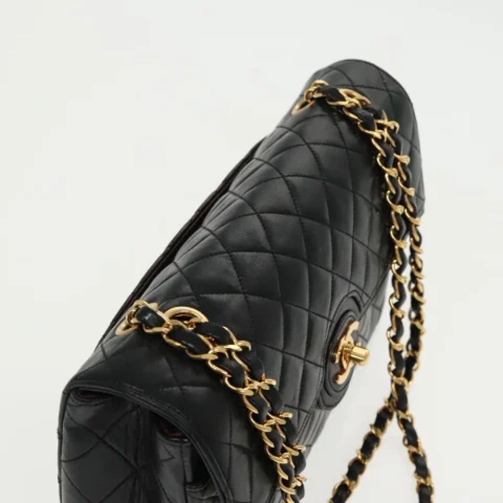 Chanel Vintage Pre-owned Leather handbags Black Dames