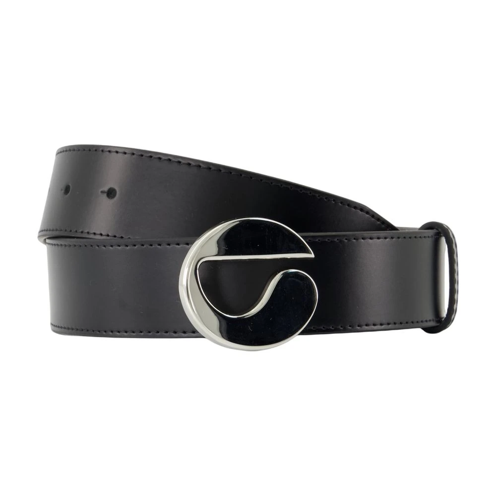 Coperni Women's Black Leather Belt - Smooth Calfskin