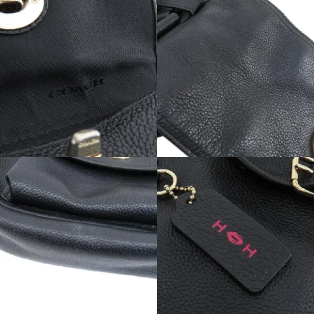 Coach Pre-owned Fabric backpacks Black Dames