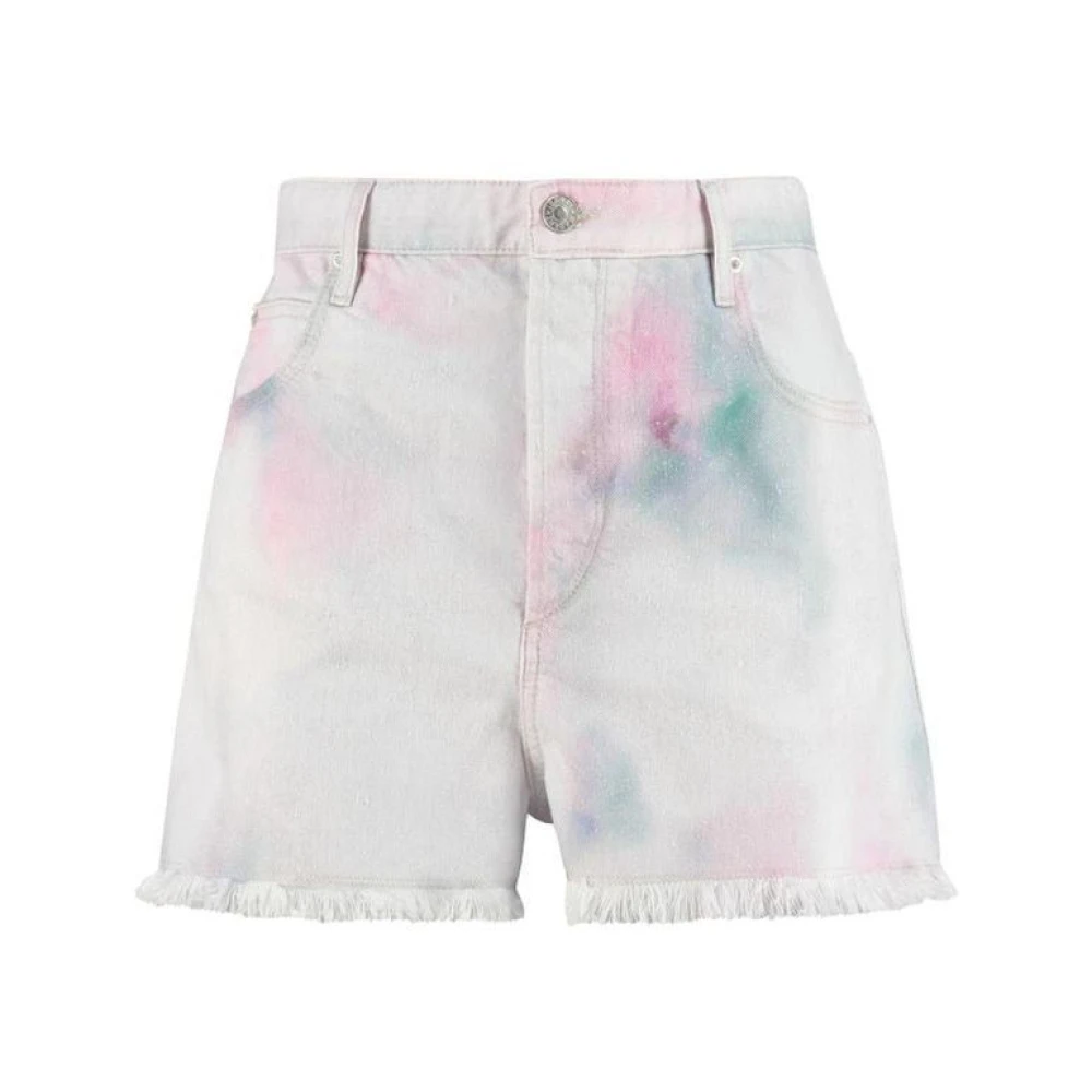 Isabel marant Multicolor Tie-Dye Franje Katoenen Rok Multicolor Dames