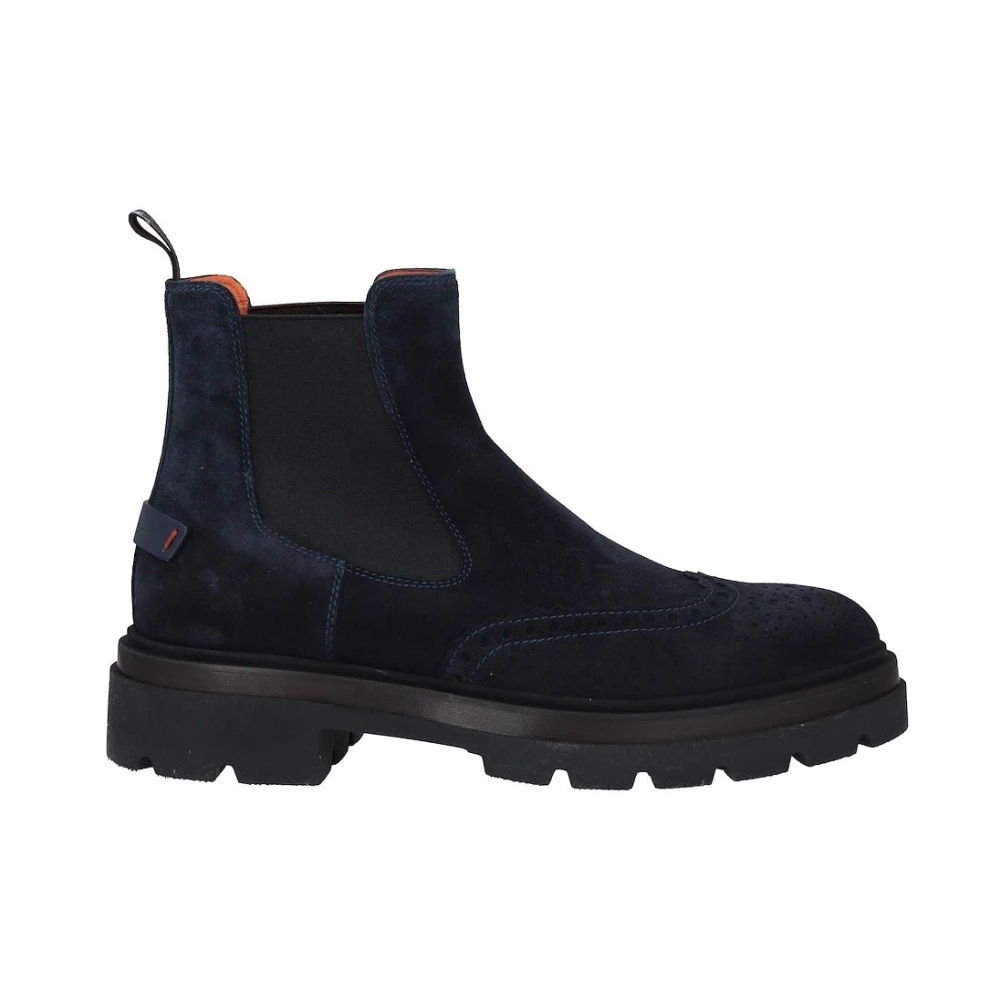 Santoni Elegante Leren Enkellaars