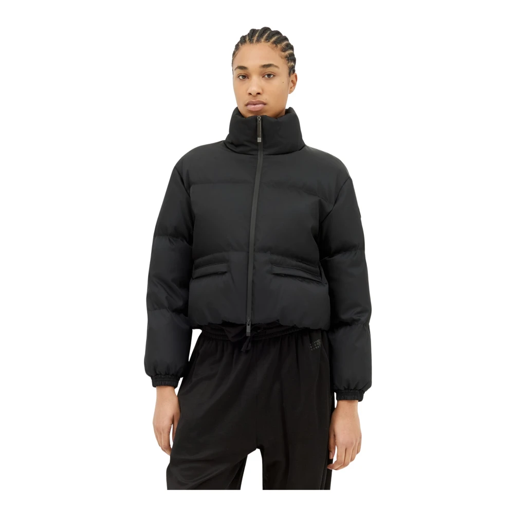 Moncler Mat Gewatteerd Donsjack Black Dames