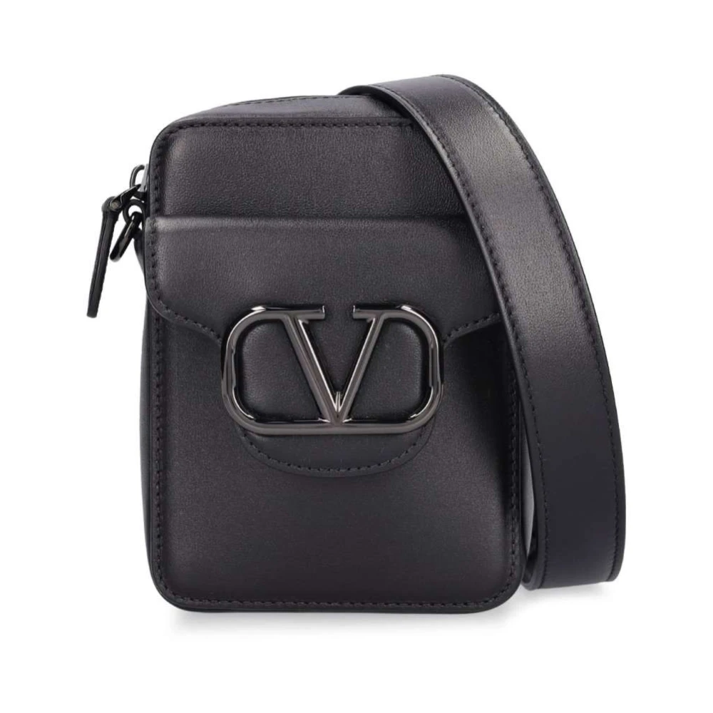 Valentino Garavani Stijlvolle Leren Tas Black Dames