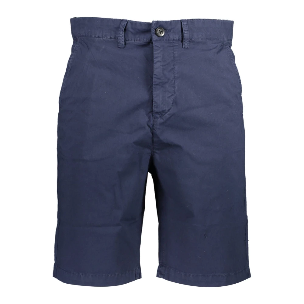 North Sails Blue Casual Shorts, Male, W33, Bermuda Shorts With Logo