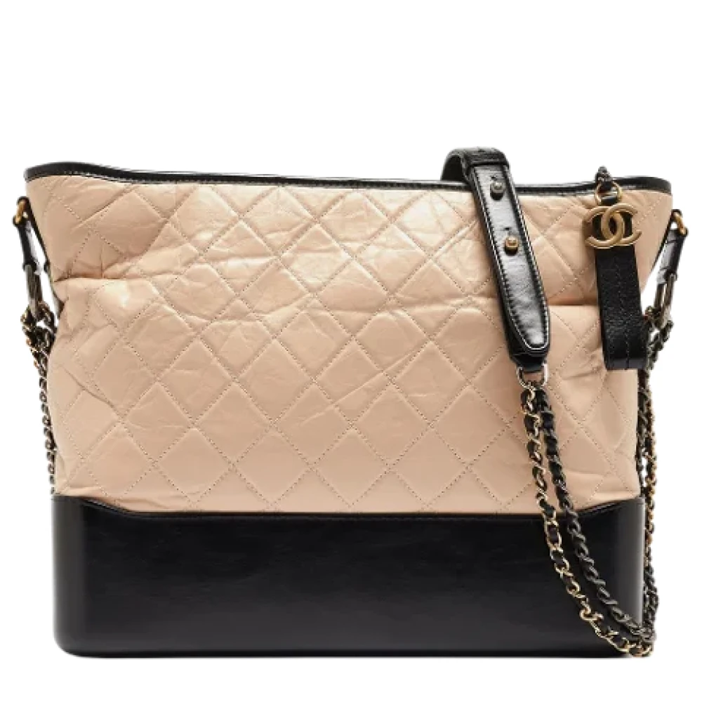Chanel Vintage Pre-owned Leather shoulder-bags Black Dames