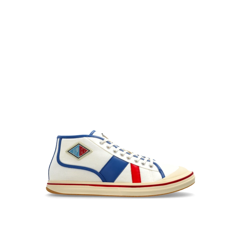 Bottega Veneta Eliott Mid-Top Sneakers Heren Schoenen Wit