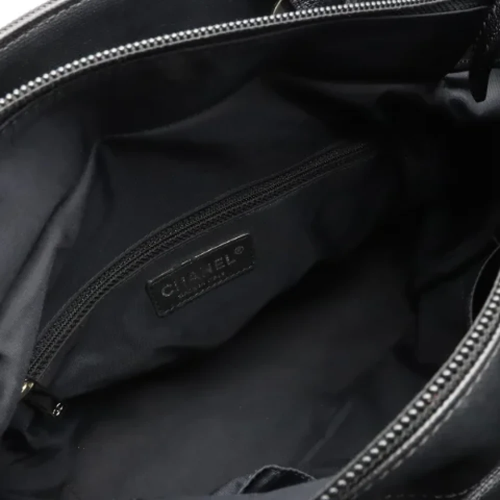 Chanel Vintage Pre-owned Canvas chanel-bags Black Dames