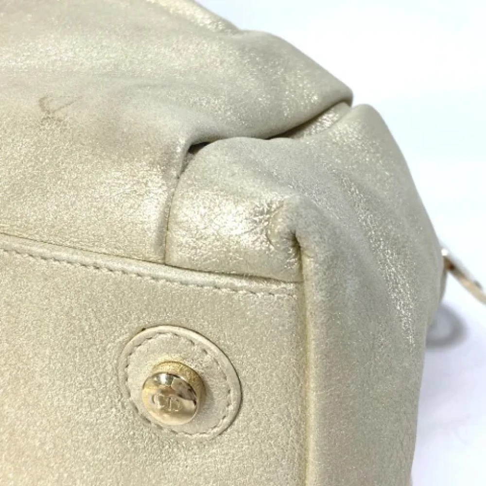 Dior Vintage Pre-owned Leather dior-bags Yellow Dames