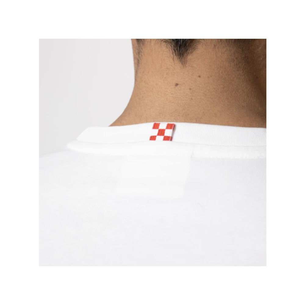 MC2 Saint Barth Geborduurde Topless T-shirt Korte Mouw White Heren