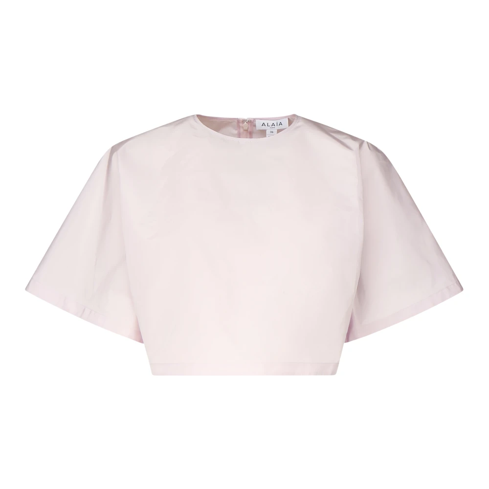 Alaïa - Tops > T-Shirts - Pink - Alaïa - Modalova