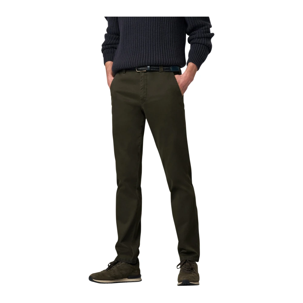 Meyer Katoenen Groene Broek Green Heren