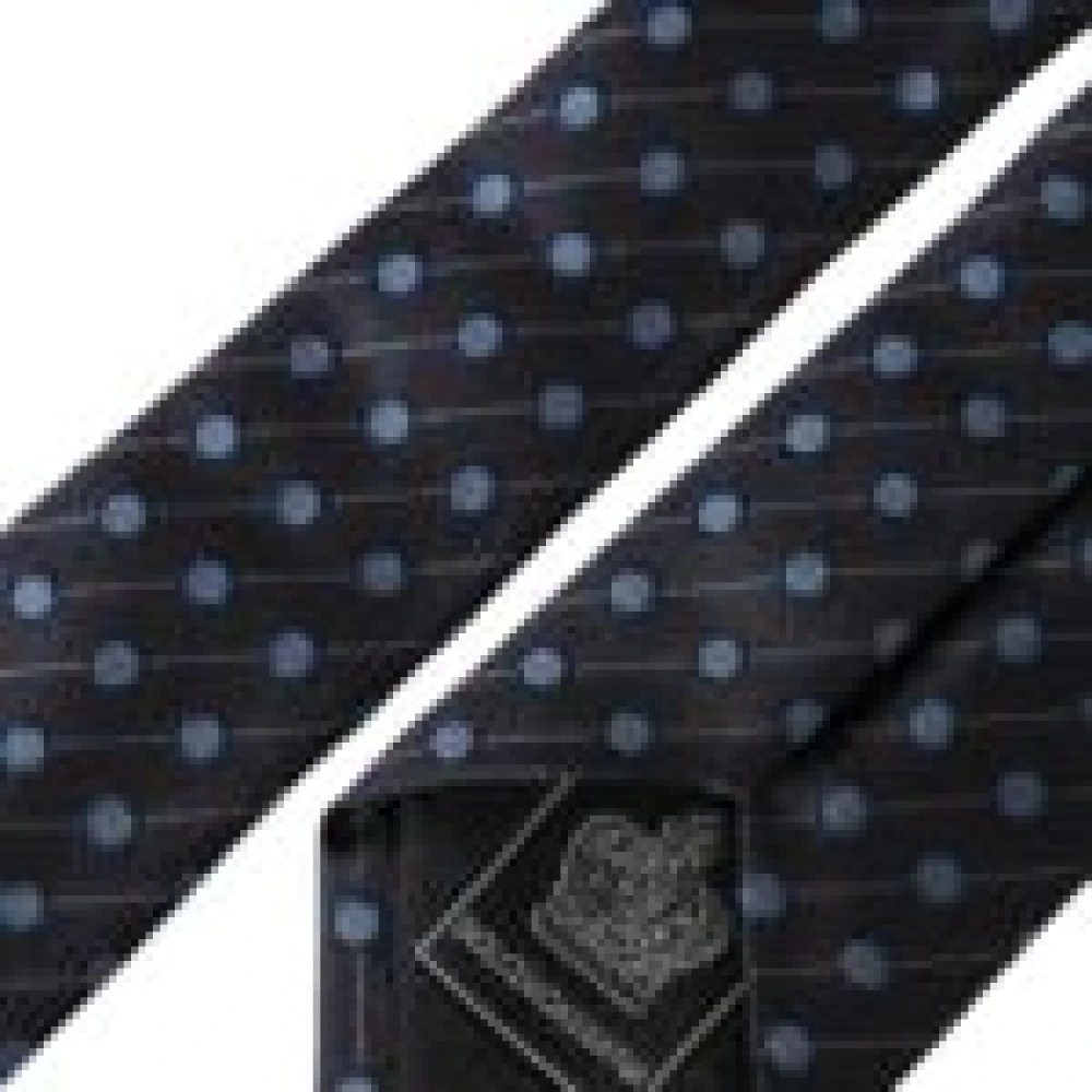 Dolce & Gabbana Stippen Zijden Stropdas voor Mannen Black Heren