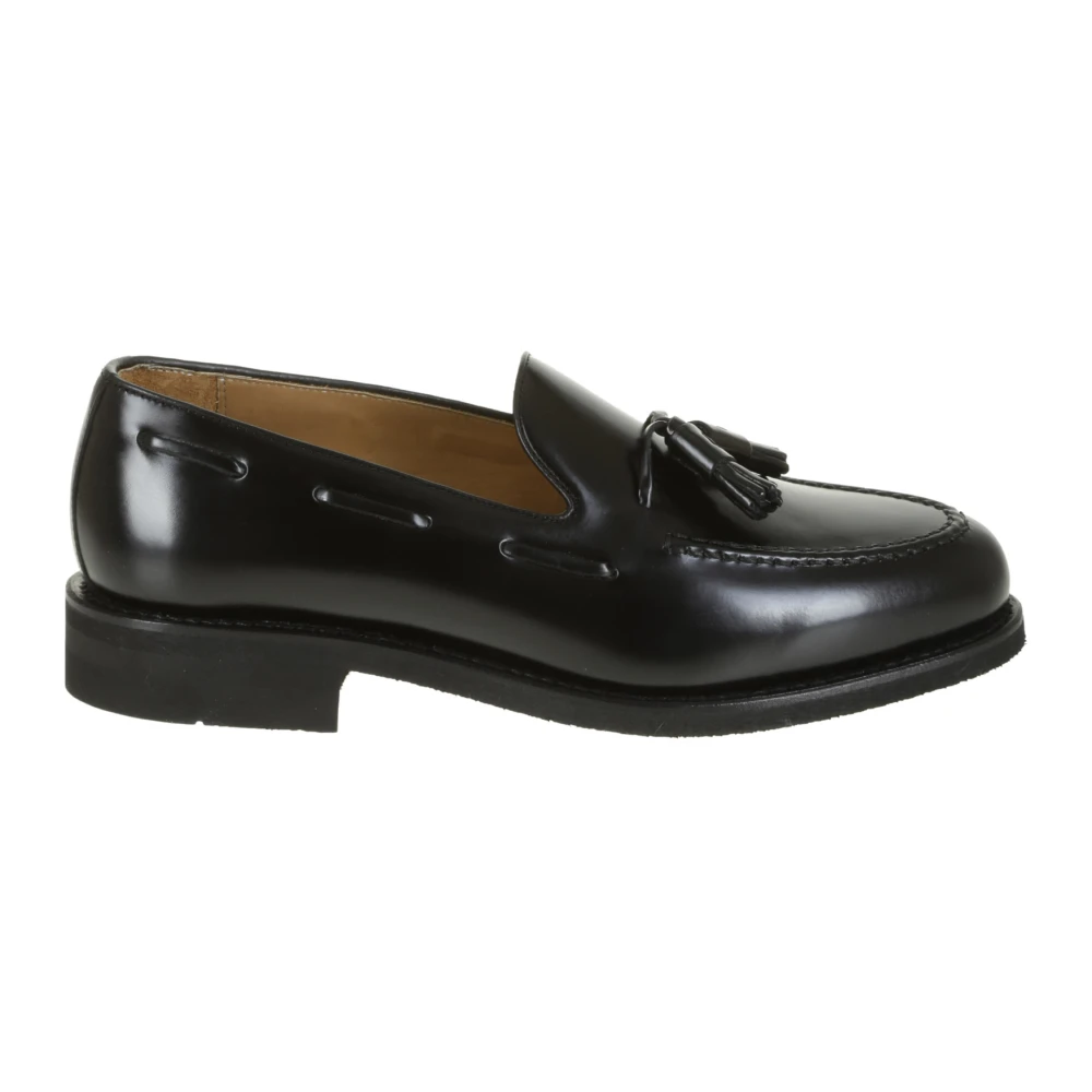 Sort Skinn Tassel Loafer