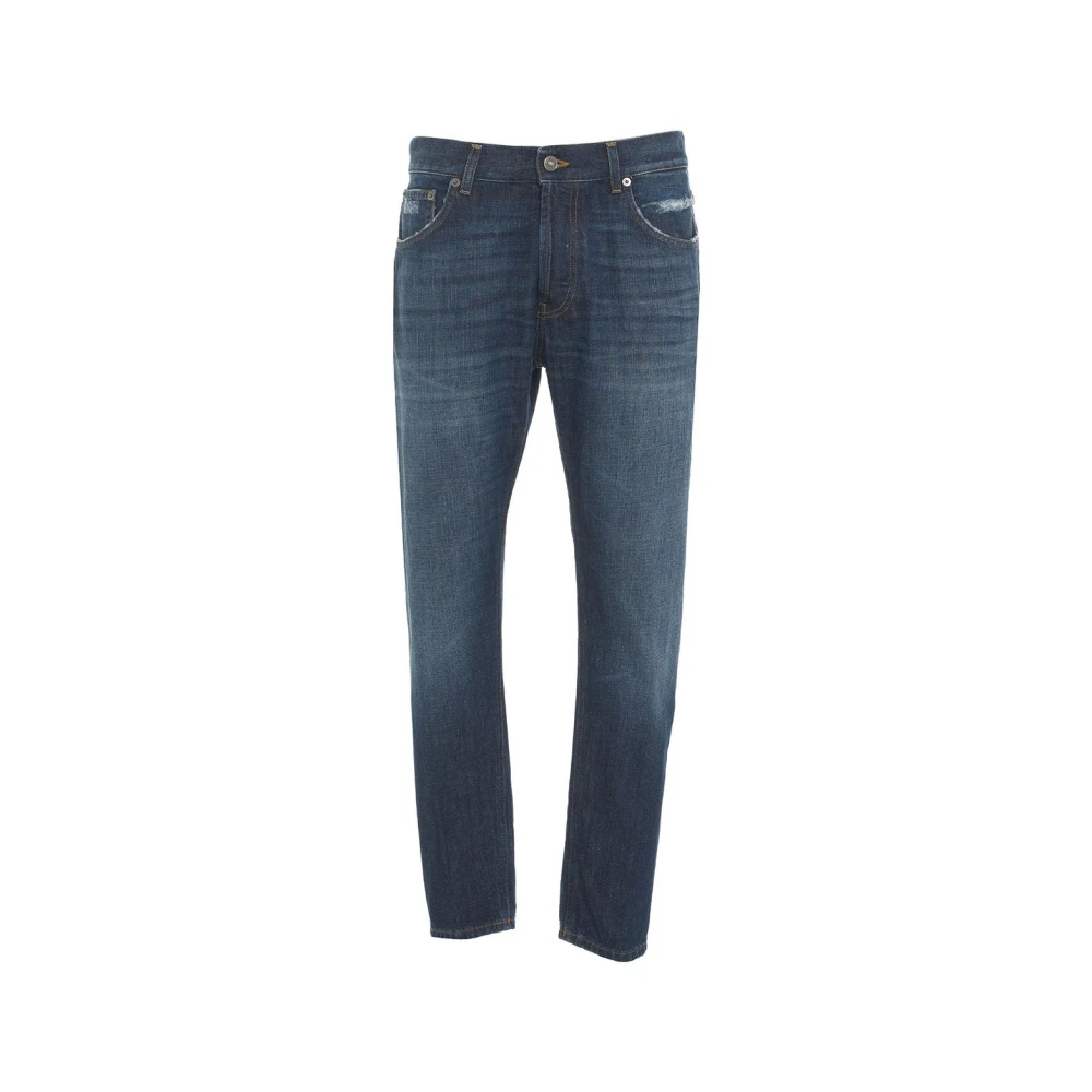 Dondup Slim Fit Destroyed Jeans Dian Blue Heren