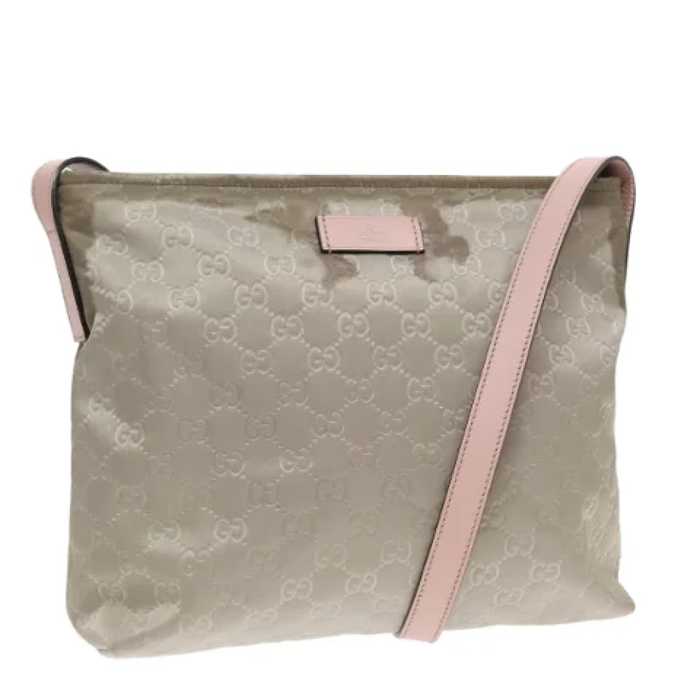 Gucci Vintage Pre-owned Nylon gucci-bags Gray Dames