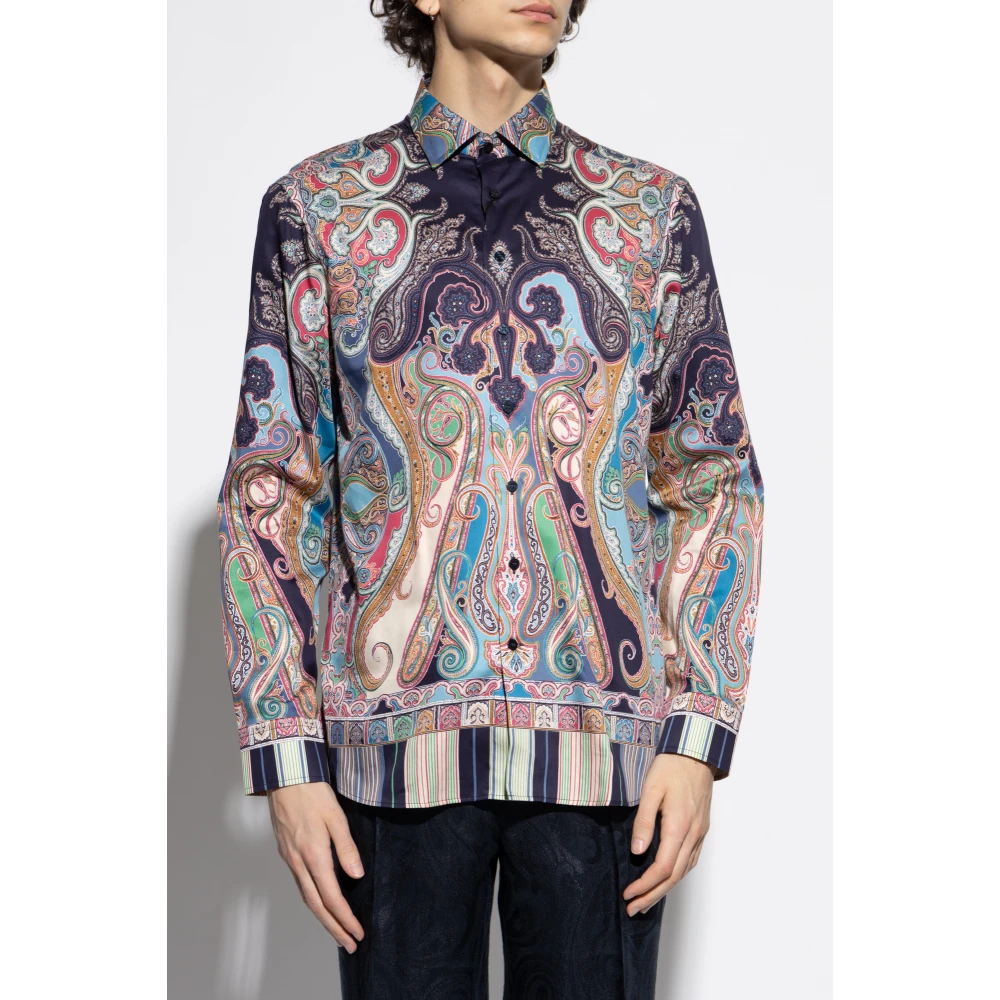 ETRO Gestreept overhemd Multicolor Heren