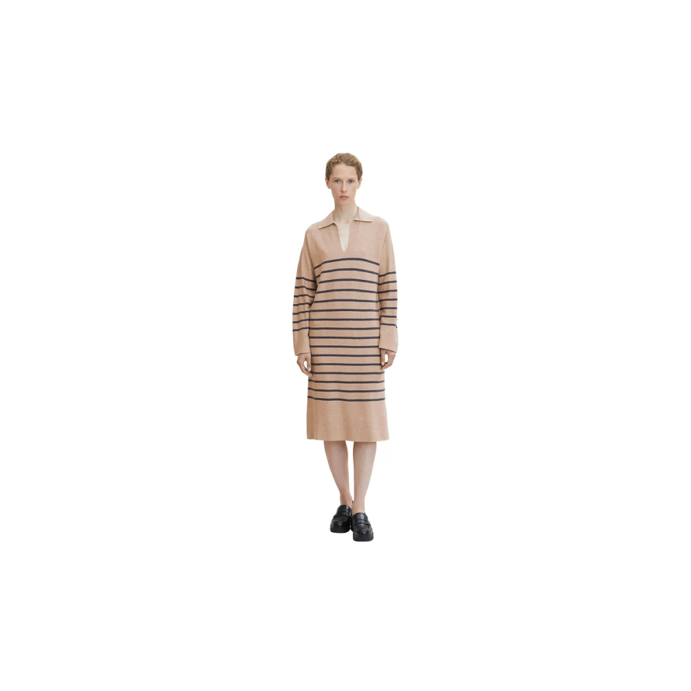 Tom Tailor Gebreide Jurken Beige Dames