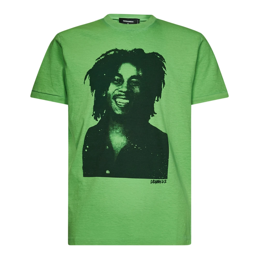 Dsquared2 Casual Katoenen T-Shirt Green Heren