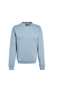 Tvättad Blå Crew-Neck Sweatshirt