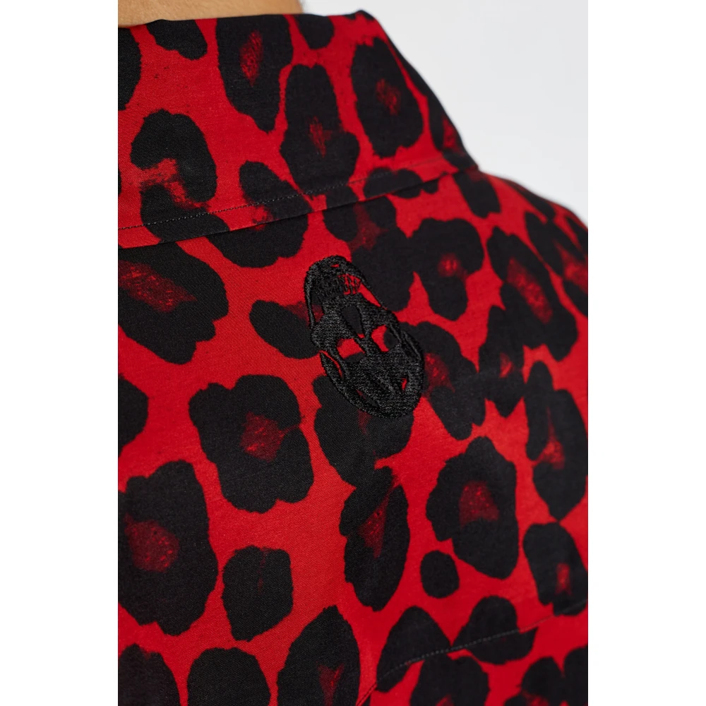 alexander mcqueen Shirt met dierenmotief Red Heren