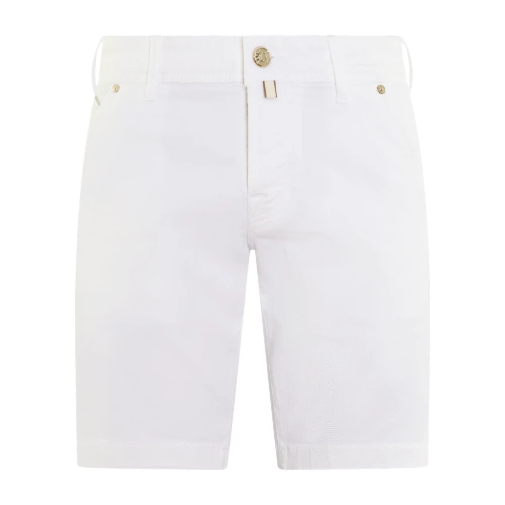 Jacob Cohën Slim Fit Bermuda Shorts White Heren