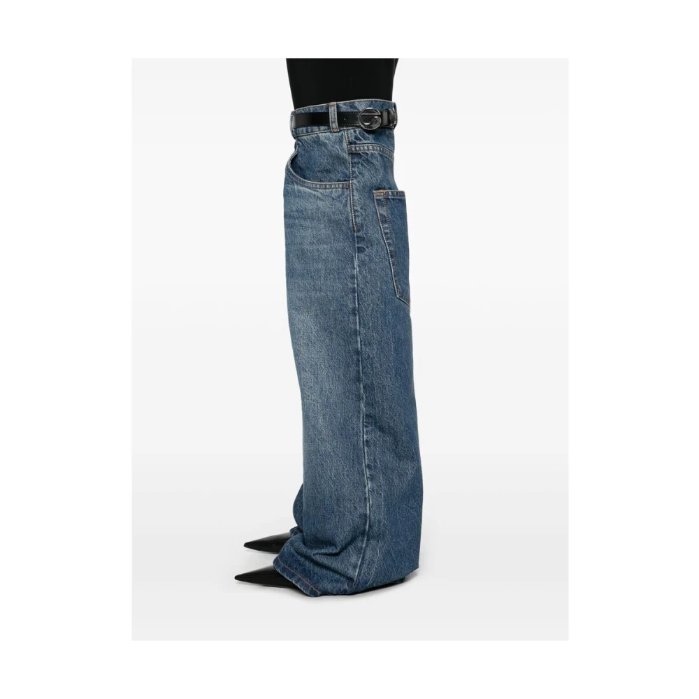 Coperni Indigo Blauw Elastische Taille Jeans Blue Dames