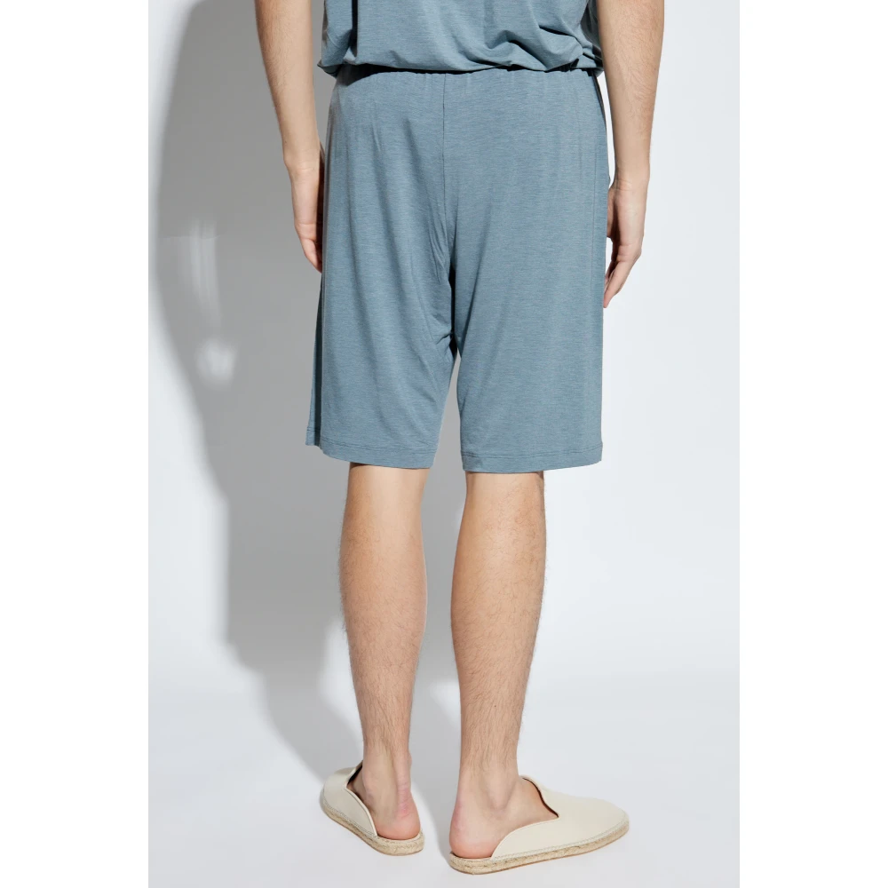 Hanro Korte Casuals Blue Heren