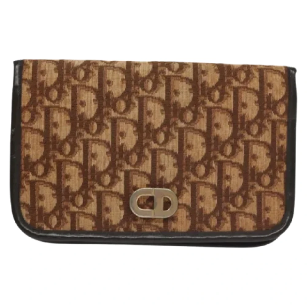 Dior Vintage Pre-owned Canvas dior-bags Brown Dames