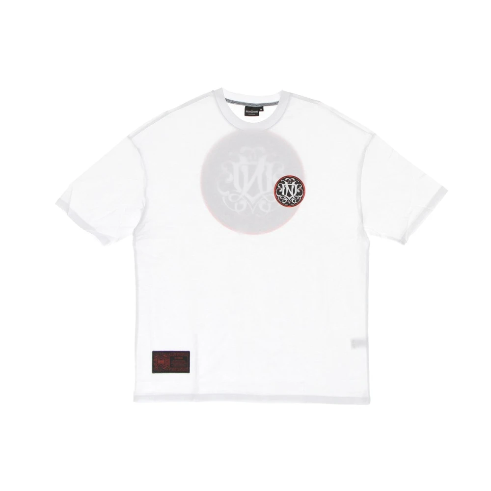 Dolly Noire Men's White T-Shirts, Xl, Monogram Spring Tee T-Shirt