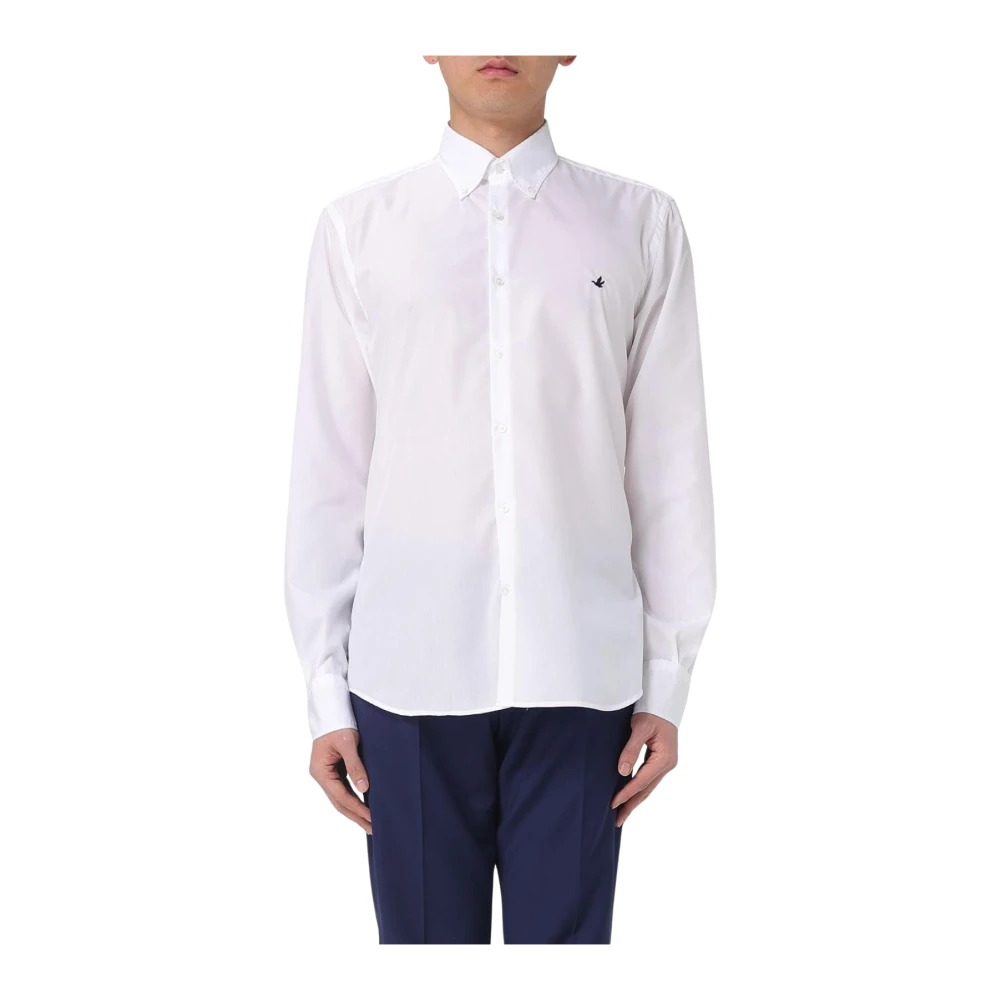 Brooksfield, Skjorta, Herr, 2Xl, Bomull, Klassisk vit skjorta