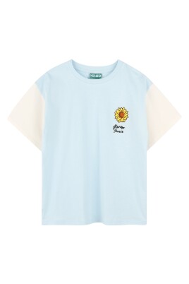 blue-sunflower-t-shirt-with-embroidered-badge