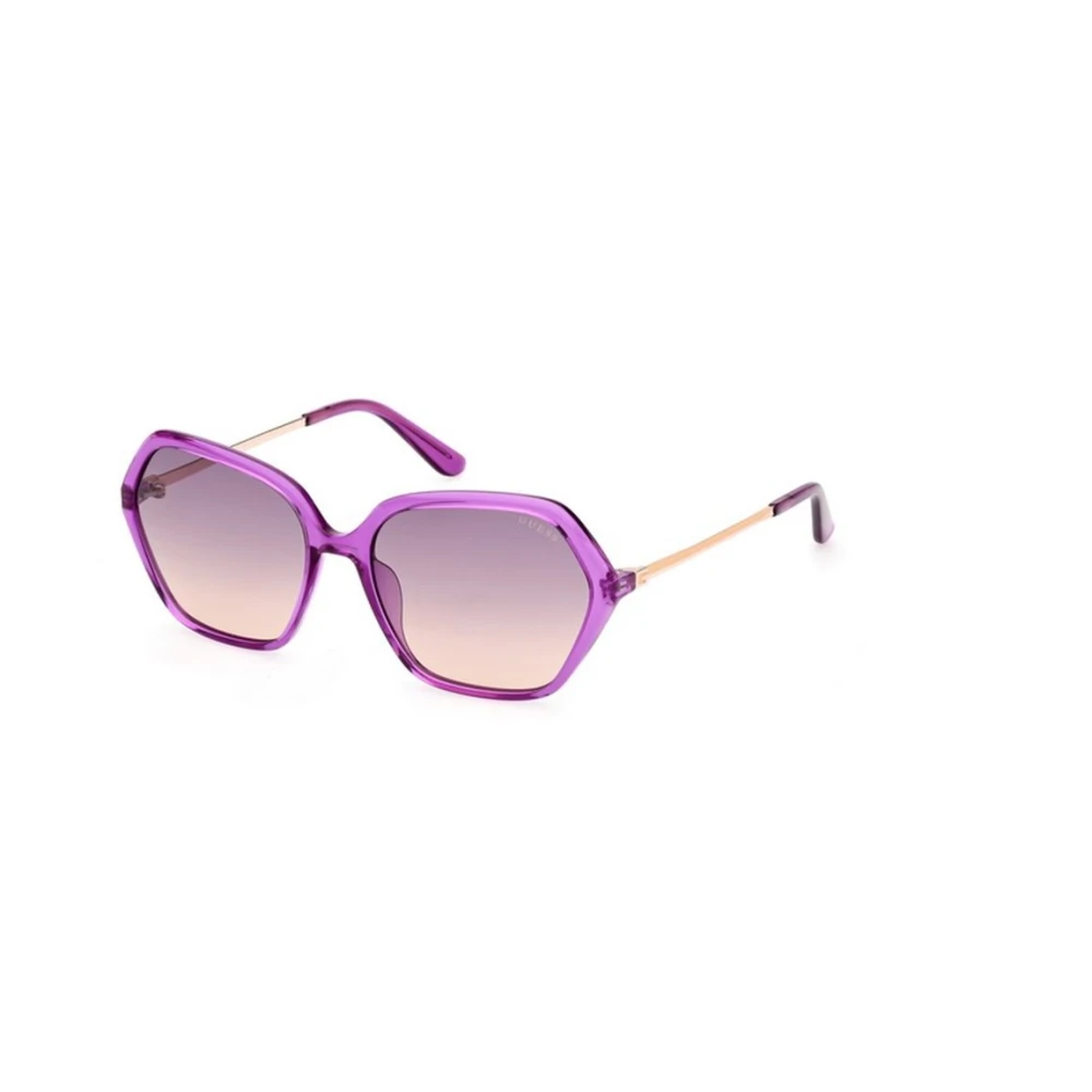 Guess Women's Purple Sunglasses, 55 Mm, Anastasia Geometric Sunglasses