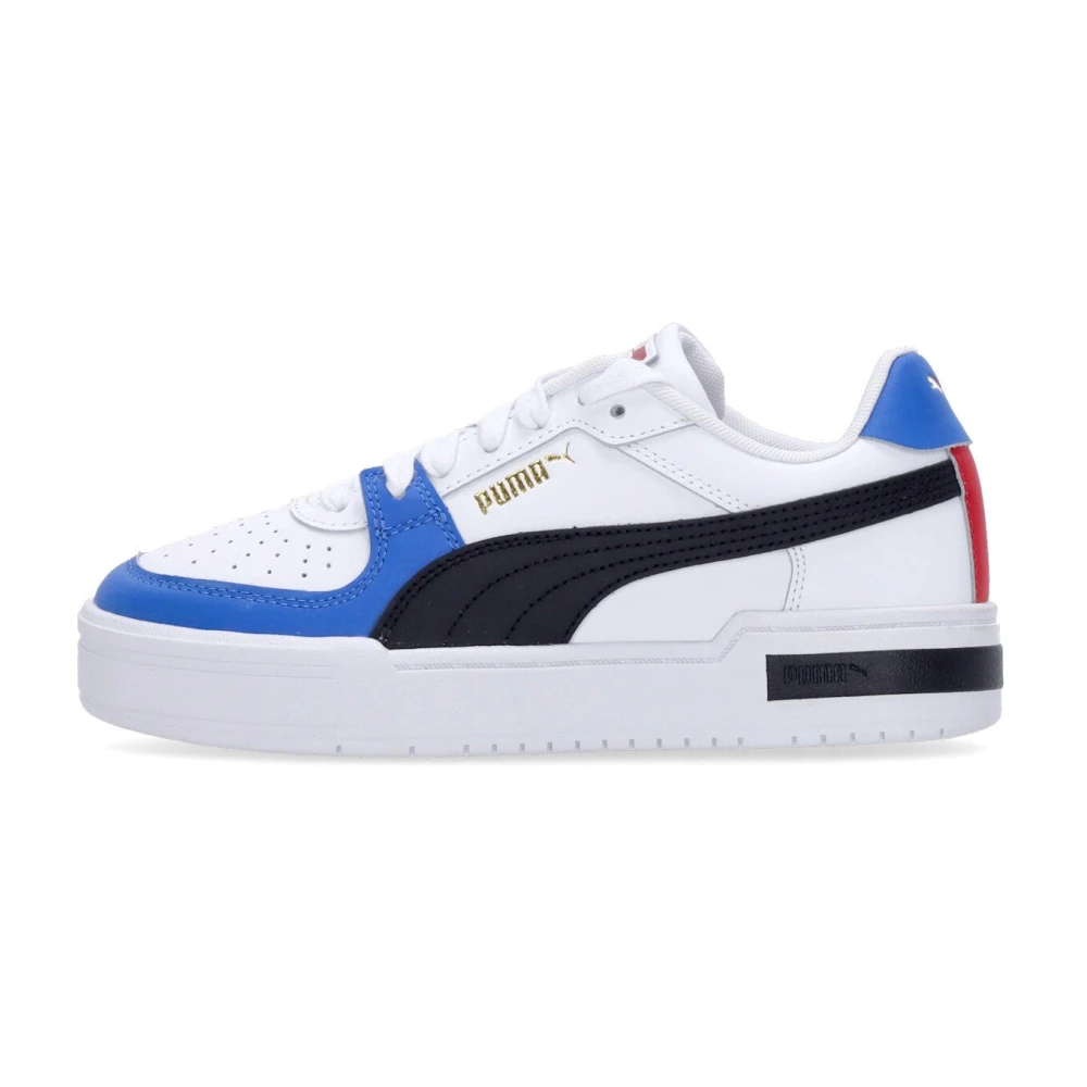 Puma Multicolor Block Jr Low Sneaker White/Blue/Black - Unisex - Kids Sneakers - 37 1/2 Eu - Kids
