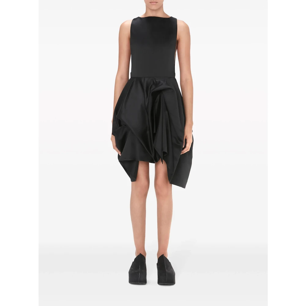 JW Anderson Peplum Bustier Jurk Black Dames
