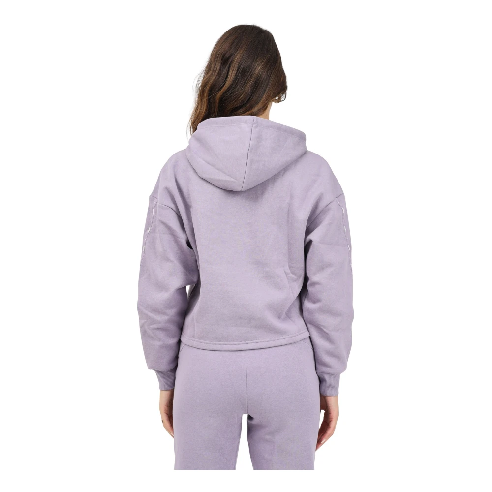 Puma Paarse hoodie met tape detail Purple Dames