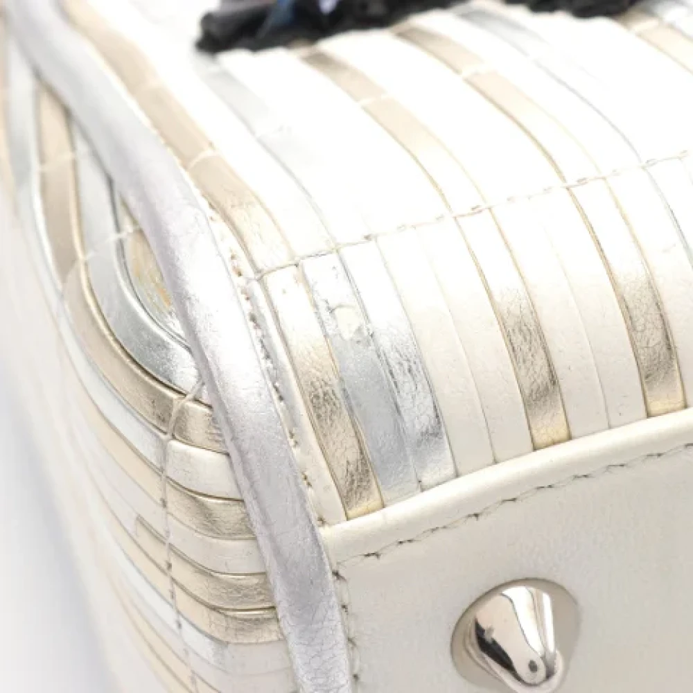 Dior Vintage Pre-owned Leather dior-bags Beige Dames